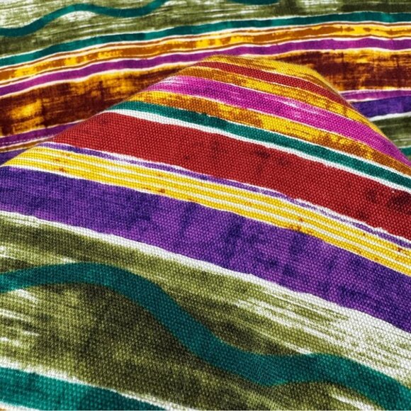 Coldwater Creek Rainbow Striped Zipper Cowgirl Cotton Western Jacket Small - Picture 15 of 16